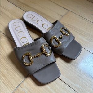 Gucci horse bit sandals